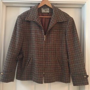 Plaid Wool Blazer